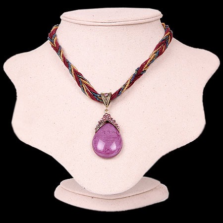 Bohemian Necklace with Built-in Diamantes Retro Jewelry